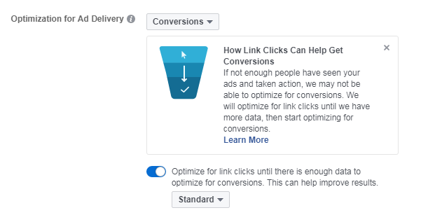 Facebook Ads Link Clicks to Conversion Optimization